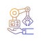 Machinery owning gradient linear vector icon