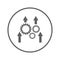 Machinist, adapt, inprocessing icon. Gray vector graphics
