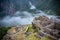 Machu Picchu in cloudy time