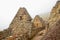 MACHU PICCHU, CUSCO REGION, PERU- JUNE 4, 2013: Details of the residential area of the 15th-century Inca citadel Machu Picchu