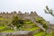 MACHU PICCHU, CUSCO REGION, PERU- JUNE 4, 2013: Details of the residential area of the 15th-century Inca citadel Machu Picchu