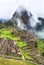 Machu Picchu, panoramic view of peruvian incan town