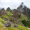 Machu Picchu, panoramic view of peruvian incan town