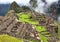 Machu Picchu, panoramic view of peruvian incan town