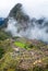 Machu Picchu, panoramic view of peruvian incan town