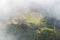 Machu Picchu ruins aerial