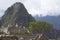 Machu Picchu stone stairs and houses perspective Peru