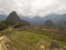 Machupicchu terraces with Waynapicchu mountain on the background