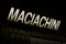 Maciachini Italy Tram Stop Subway Underground Dark Letters Name