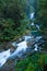 Mackay Falls cascade waterfall, Milford Track Great walk, Fiordland, New Zealand