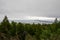 Mackinac bridge overlook. View from Straits State Park in Michigan