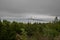 Mackinac bridge overlook. View from Straits State Park Michigan