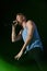 Macklemore ,Benjamin Hammond Haggerty during the concert