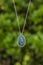 Macrame mineral crystal quartz stone necklace