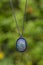 Macrame mineral crystal quartz stone necklace