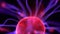 Macro 4K video clip of plasma ball lamp or Tesla Sphere