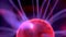 Macro 4K video clip of plasma ball lamp or Tesla Sphere