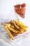 Macro Appetizing Homemade Potato Fries