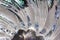 Macro art texture of beautiful swirl design lead crystal glass surface