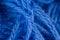 Macro Blue Yarn Wool Texture Background