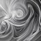 A macro capture of swirling smoke in monochromatic tones, creating abstract shapes and patterns4, Generative AI