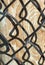 Macro Chain Link and Wooden Fence