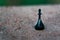 Macro chess piece - king with defocused background