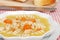 Macro chicken pasta soup