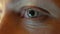 Macro Close-up eye blinking 4K UHD