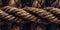 Macro close up of rope texture background