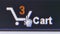 Macro close up view as user clicks on Amazon shopping cart icon: pixel level view *Not a screen capture