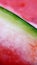 Macro close view of watermelon