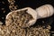 Macro collection, aromatic dried seasoning cumin close up