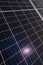 Macro detail of photovoltaic solar panel to create renewable energy.