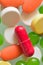 Macro details of Medical Pill & Tablets