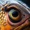 Macro Fish Eye, Transparent Animal Iris Closeup, Macro Photo Imitation, Generative AI Illustration