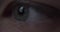 Macro fooatge of femalee teen eye with reflection of window