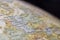 Macro globe map detail of Germany