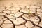 macro image of parched soil with cracks