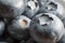 Macro image of some blueberries