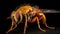 Macro Marvel: Intricate Portrait of a Fruit Fly in Isolation