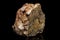 Macro of a mineral stone Boulangerite on a black background