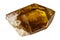 Macro mineral stone Citrine on white background