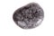 Macro mineral stone lignite on a white background