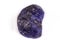 Macro mineral stone Tanzanite on white background