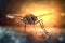 Macro Mosquito Generative AI Art - Stunning Colors for World Malaria Day, 25 April