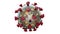 Macro Nucleus Coronavirus Cells Spreading and Floating in Organism illustration