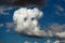 Macro photo of a cumulus cloud
