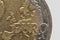 Macro photo of a cutout of a 2 euro coin