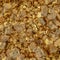 Macro photo of metallic golden color pyrite cubes